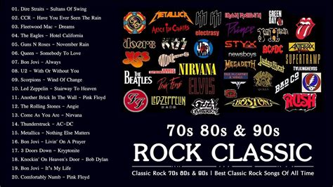 Classic Rock 70s 80s And 90s Best Classic Rock Songs Of All Time Youtube