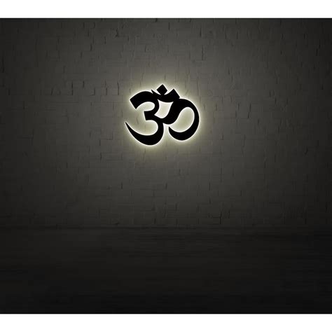 Modern metal decor featuring the Om symbol | HITCHKI