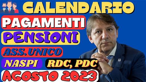 Pagamenti Inps Pensioni Reddito Di Cittadinanza Assegno Unico E