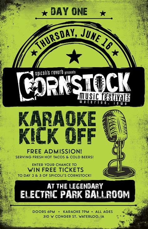 Cornstock 2022 Day One Karaoke Kickoff With Tacos Games And Prizes