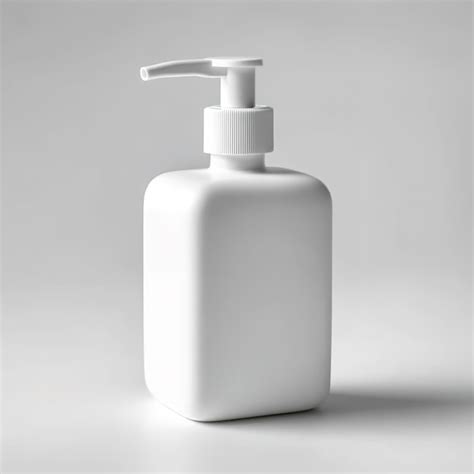 Premium Photo Cosmetic White Soap Bottle Mockup Generative Ai
