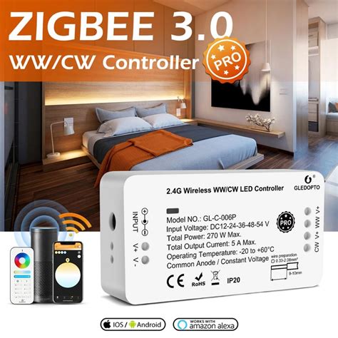 Gledopto Zigbee Smart Pro Ww Cw Controller Warm Cold White Light