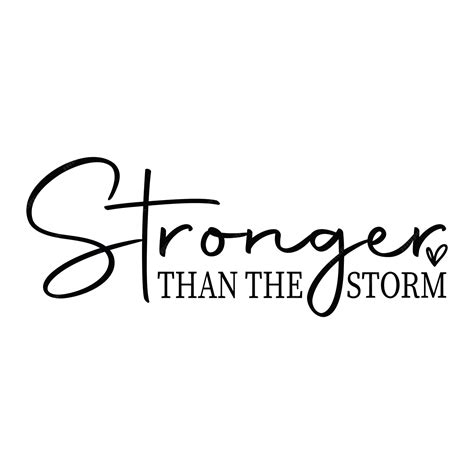 Premium Vector | Stronger than the storm