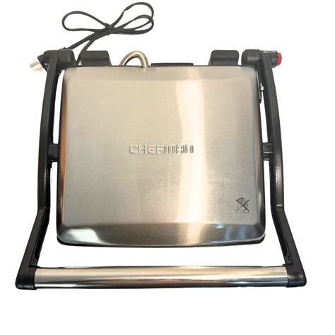 Chefman Panini Press Grill Stainless Steel Electric Multi