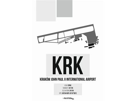 Map of Kraków Airport EPKK