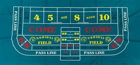 Single Dealer Craps Layout