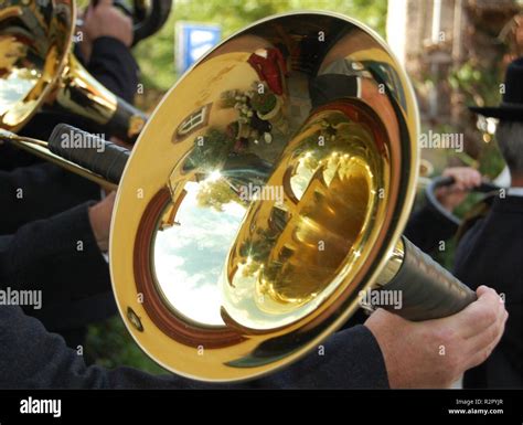 Hunting Horn Blowing Stock Photo Alamy