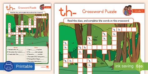 Grade Crossword Puzzle Th Teacher Made Twinkl