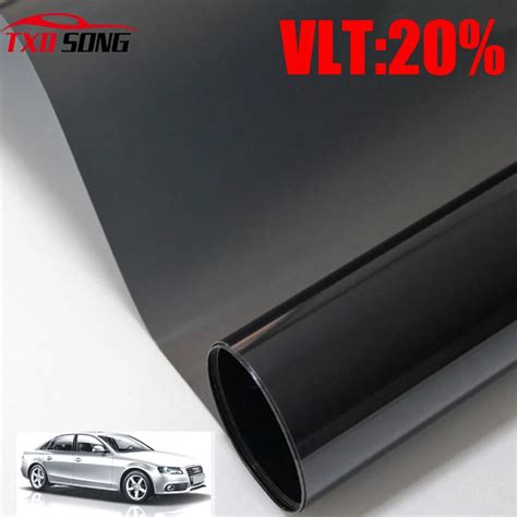 Premium Vlt X Cm Lot Black Car Window Tint Film Glass Ply Car