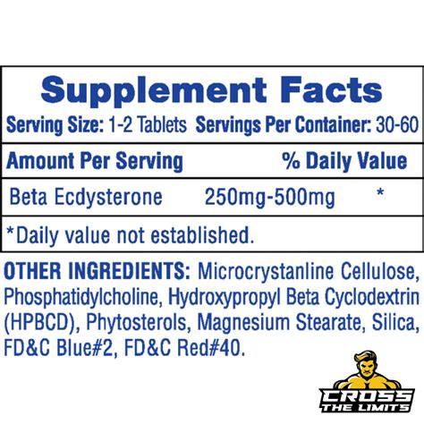 Hi-Tech Ecdisten 60tab - CROSS THE LIMITS Shop Vitamins & Supplements UK
