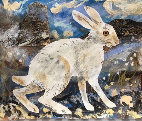 Mountain Hare By Mark Hearld 2017 Mixed Media With Collage On Paper