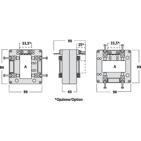 Ime Tas Solid Core Current Transformer Horizontal A A X Mm