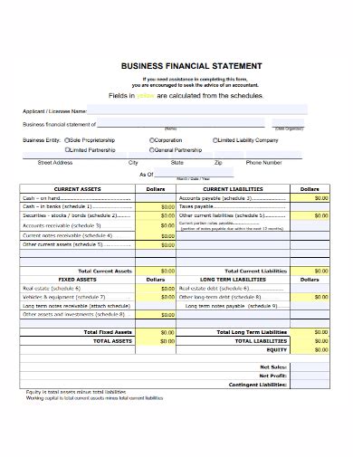 FREE 10 Business Financial Statement Samples In PDF