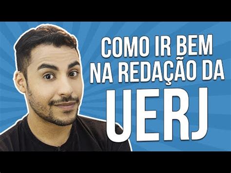 Como Ir Bem Na Reda O Da Uerj Prof Romulo Bolivar Youtube