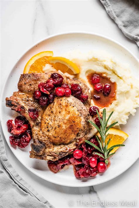 Cranberry Pork Chops - The Endless Meal®