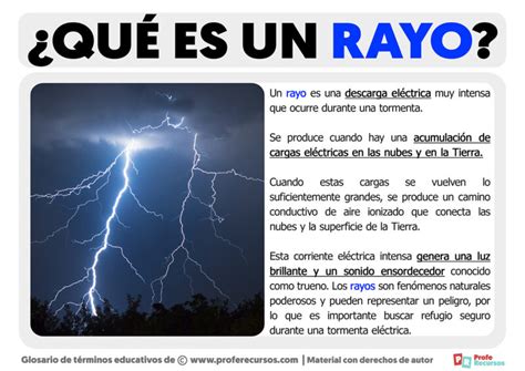 Qué es un Rayo Definición de Rayo