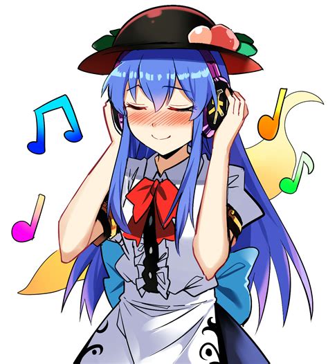 Safebooru 1girl Bangs Beamed Eighth Notes Black Headwear Blouse Blue