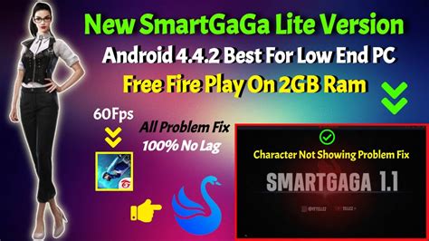 Smartgaga New Lite Version Best For Free Fire Ob On Low End Pc