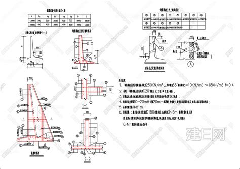 扶壁式挡土墙施工图cad施工图施工图下载施工图扶壁式挡土墙施工图cad施工图下载施工图扶壁式挡土墙施工图cad施工图免费下载建e室内设计网