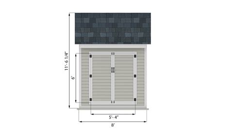 8x8 Storage Shed Plans - Shedplans.org