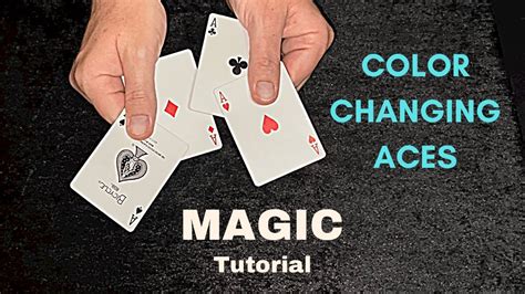 Magic Trick Tutorial Color Changing Aces Youtube