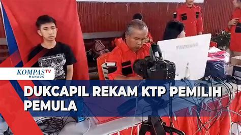 Jelang Pemilu 2024 Disdukcapil Minahasa Lakukan Perekaman EKTP Pemilih