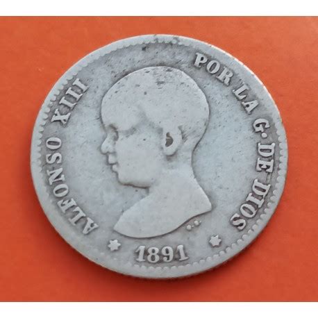 Alfonso Xiii Peseta Smv Plata Ebc Espa A Numismatica