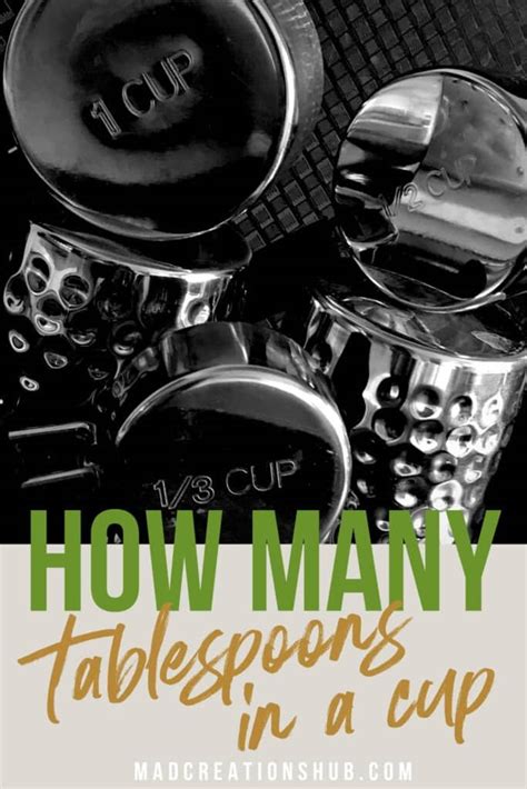 How Many Tablespoons In A Cup Mad Creations Hub