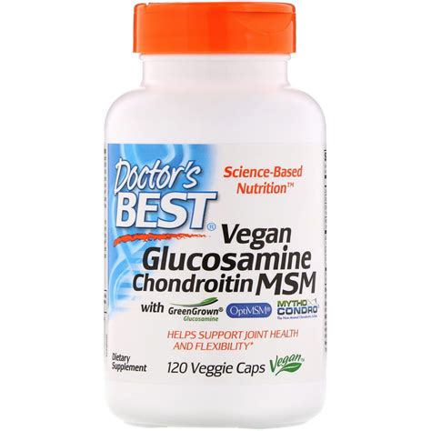 Doctor S Best Vegan Glucosamine Chondroitin Msm 120 Veggie Caps