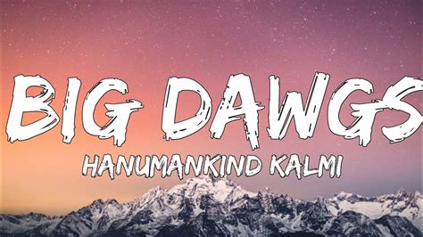 Hanumankind Big Dawgs Lyrics Ft Kalmi YouTube