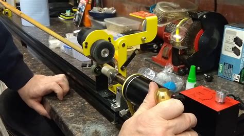 Fitting A New Ferrule With New Tenon And Tip With Snooker Cue Lathe