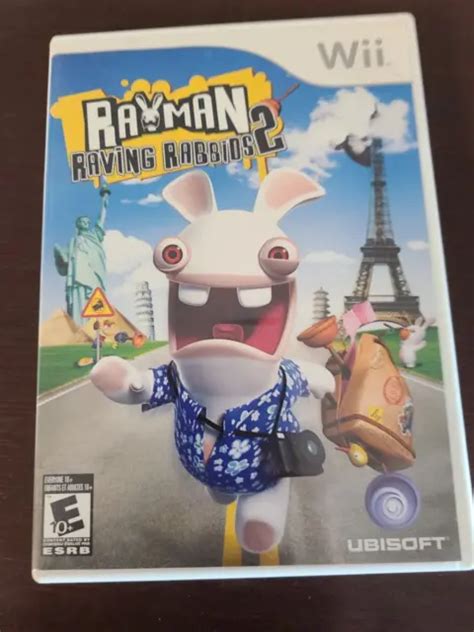 RAYMAN RAVING RABBIDS 2 Nintendo Wii 2007 Tested And Complete 3 82