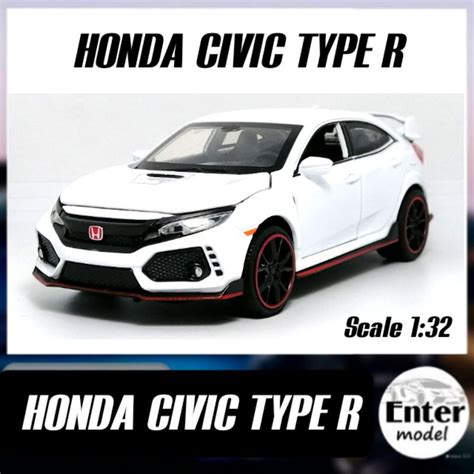 โมเดลรถ HONDA CIVIC FK TYPE R งานลขสทธ แทจาก MINIAUTO จดสงจาก