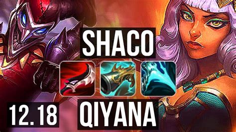 SHACO Vs QIYANA JNG 14 1 9 2 7M Mastery 1400 Games Legendary