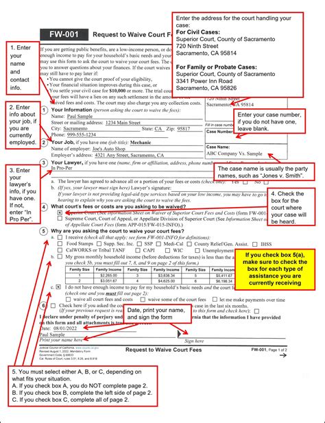 Fee Waivers Ask The Court To Waive Or Lower The Cost Of Fees