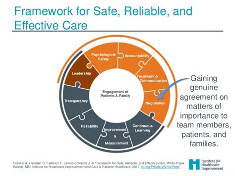 Ihi Framework For Safe Reliable Effective Care