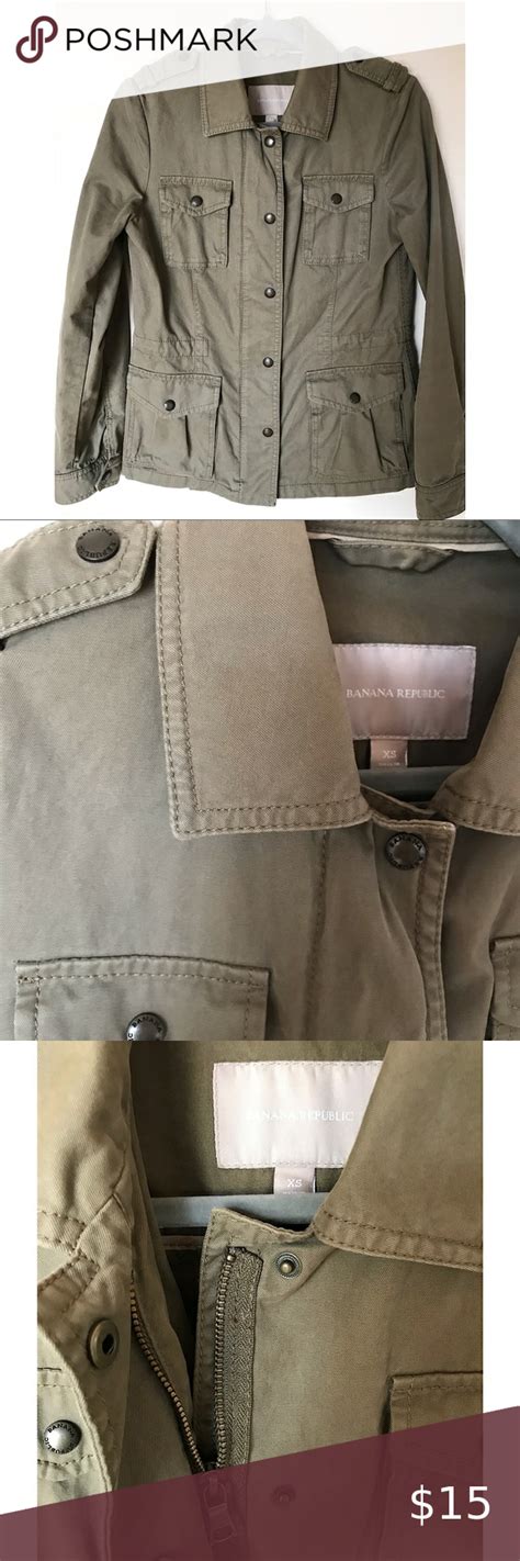 Banana Republic Military Style Utility Jacket