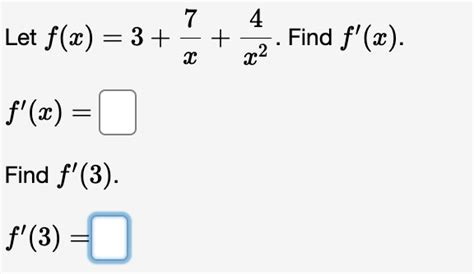 Solved Let F X X4x2 2x 2 Find The Following F′ X