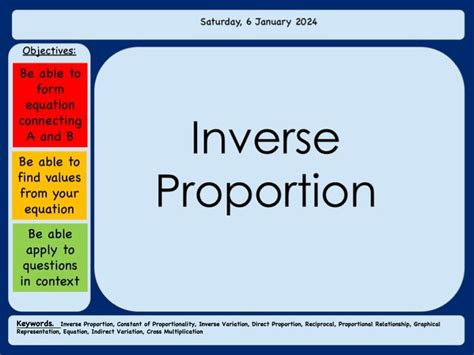 Inverse proportion full lesson | Teaching Resources