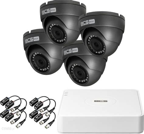 Zestaw Do Monitoringu Bcs Zestaw Cctv 4Mpx Lite Hdcvi 4 Kamery Bcs V