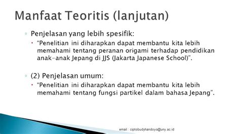 Contoh Manfaat Teoritis Dan Praktis Dalam Skripsi