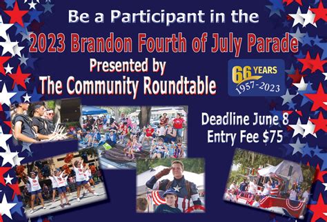 Register for Brandon 2023 Fourth of July Parade - The Community Roundtable