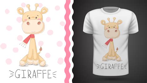 Cute Giraffe Idea For Print T Shirt 485332 Vector Art At Vecteezy