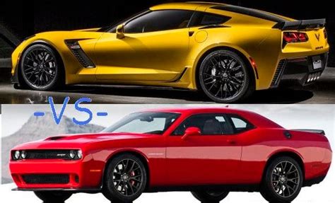 Revisited Chevrolet Corvette Z Vs Dodge Challenger Srt