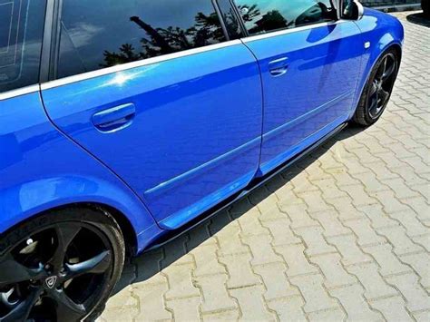 Maxton SIDE SKIRTS DIFFUSERS AUDI S4 A4 A4 S LINE B6 B7 Gloss