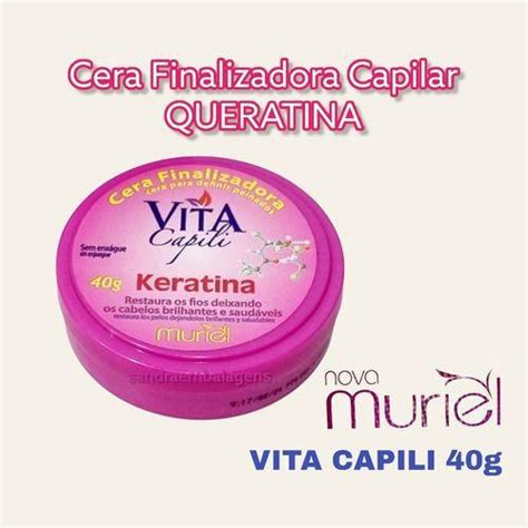 Cera Finalizadora Vita Capili Keratina Reparadora Muriel 40g