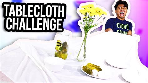 Tablecloth Challenge Super Mega Fun Youtube