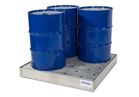 Spill Sump Drum Capacity With Platform Galvanized Steel