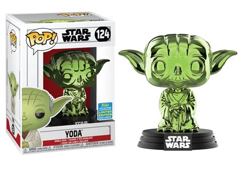 Funko POP Star Wars YODA Green Chrome 124 Limited Edition