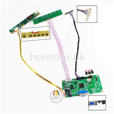 VGA LCD Controller Board Driver For LP141WX3 TLN1 LP141WX3 TL N1 1280